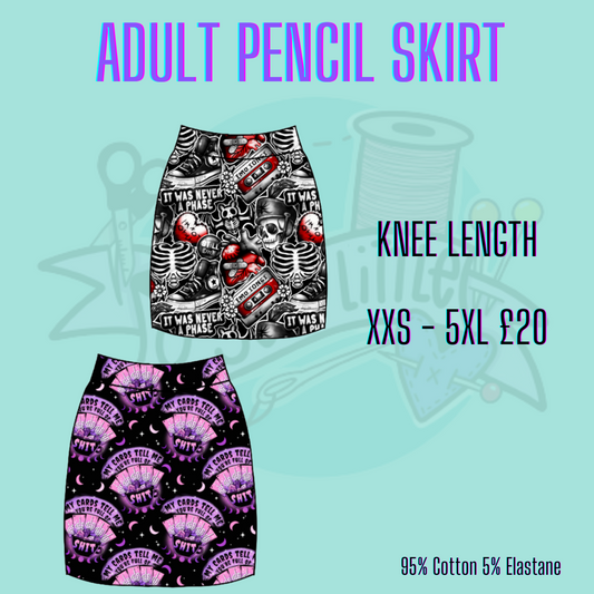 Adult pencil skirt